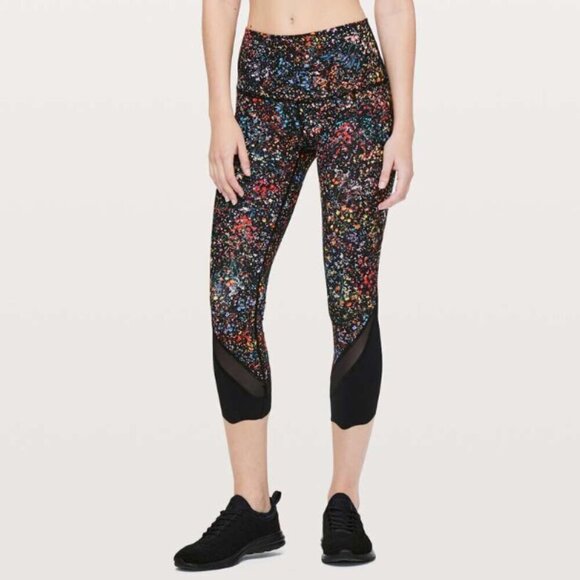 Lululemon Women's Multicolor Wunder Under Crop Scallop Leggings - Picture 6 of 6
